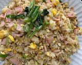 春キャベツと青菜入りチャーハン作り方12写真