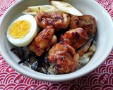 焼き鳥丼♪作り方3写真