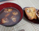 『角餅』でトロトロお餅の甘辛おしるこ作り方3写真