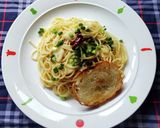 ツナを加えた、ペペロンチーノ♪作り方2写真