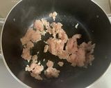 ひき肉とキャベツの牛乳味噌スープ♡作り方3写真