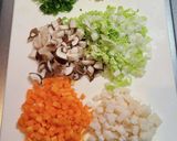 鶏挽き肉の鶏皮餃子と椎茸の肉詰め作り方1写真