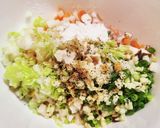 鶏挽き肉の鶏皮餃子と椎茸の肉詰め作り方2写真