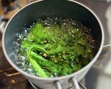 わさび菜のピーナッツ和え作り方3写真
