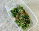 わさび菜のピーナッツ和え作り方8写真