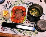 パパっと！絹厚揚げサラダほうれん草味噌汁作り方8写真
