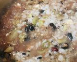 鍋の〆●十六穀米の海苔玉ネギ雑炊作り方1写真