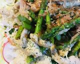 マヨ系推奨◎アスパラ＆チキンのサッと炒め作り方4写真