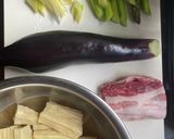 湯葉と茄子の炒め　XO醬&味噌ダレ作り方1写真
