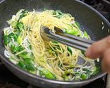 難波葱としらすのペペロンチーノ作り方6写真