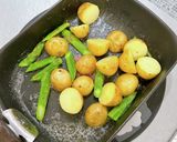 新じゃがとアスパラのバター醤油炒め作り方5写真