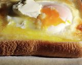 目玉焼きはパンに乗せて焼きます作り方6写真