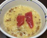 辛子明太子と納豆を追加した卵かけご飯作り方3写真