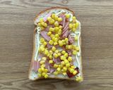 食パンで焼豚ピザ作り方2写真