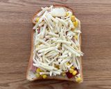 食パンで焼豚ピザ作り方3写真
