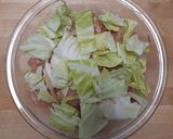 春キャベツと鶏むね肉の梅和え作り方5写真