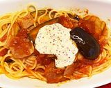 ベーコン茄子トマトのスパゲッティ作り方6写真