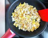 風味抜群！パパッと海苔たまチャーハン作り方5写真