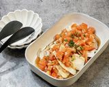 蒸し鶏とトマトのバルサミコサラダ作り方5写真