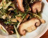 腸活しよ♪水菜とツナと椎茸の炒め物☆作り方1写真