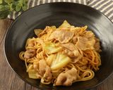 豚肉とキャベツのカレーオイスター焼きそば作り方3写真