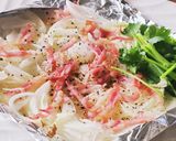 ベーコン&新玉ねぎ焼き☆トースター☆弁当作り方2写真