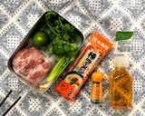 ▲山ごはん▲パクチーラムそば作り方12写真
