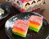 ひな祭りに　羊羹で菱餅風に作り方7写真
