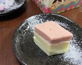 ひな祭りに　羊羹で菱餅風に作り方6写真