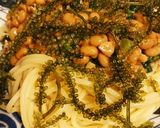 海ぶどうと納豆パスタ作り方5写真
