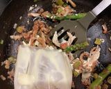 明太子マヨとしめじとネギのパスタ作り方14写真