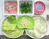 ベーコンとツナと白菜のコンソメスープ作り方1写真