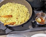 鱈ムニエルと高菜ペペロンチーノパスタ作り方4写真