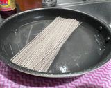 本格出汁から作るたっぷりきのこの温蕎麦作り方4写真