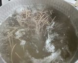 本格出汁から作るたっぷりきのこの温蕎麦作り方5写真
