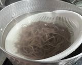 本格出汁から作るたっぷりきのこの温蕎麦作り方7写真
