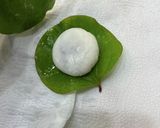 かしわ餅（サルトリイバラの蒸しあんもち）作り方12写真