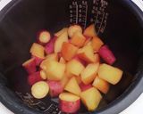 炊飯器*さつまいものりんご煮作り方4写真