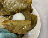 かしわ餅（サルトリイバラの蒸しあんもち）作り方18写真