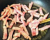 チンゲン菜の卵ベーコン炒め作り方5写真