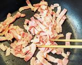 チンゲン菜の卵ベーコン炒め作り方6写真