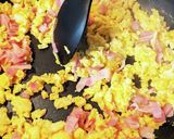 チンゲン菜の卵ベーコン炒め作り方13写真