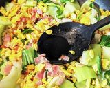 チンゲン菜の卵ベーコン炒め作り方18写真