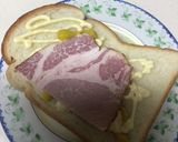 ハニー♡チーズトースト（ハム&キャベツ）作り方1写真