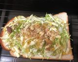 ハニー♡チーズトースト（ハム&キャベツ）作り方4写真