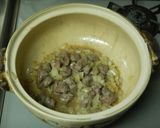 牛肉とトマトのマカロニ煮あったかーい土鍋作り方2写真