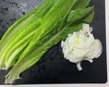 【簡単副菜】ロメインレタスの卵炒め作り方1写真