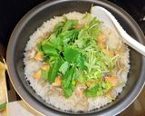 鮭と舞茸の白だしバター炊き込みご飯作り方7写真
