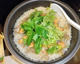 鮭と舞茸の白だしバター炊き込みご飯作り方7写真