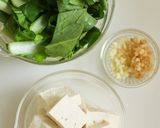 パパッと完成！豆腐と小松菜のピリ辛味噌煮作り方2写真